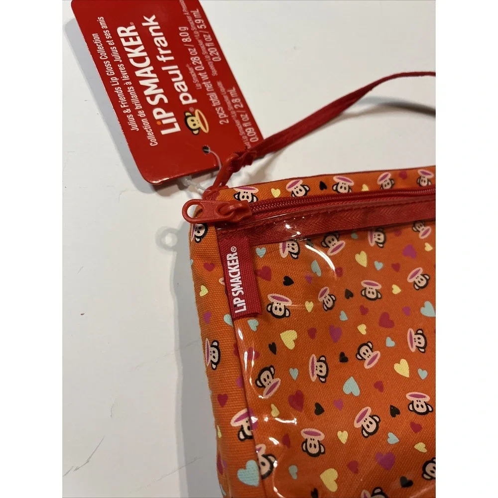NWT Paul Frank Lip Smacker Cosmetic Pouch 2011 • Bag Only No Lipgloss